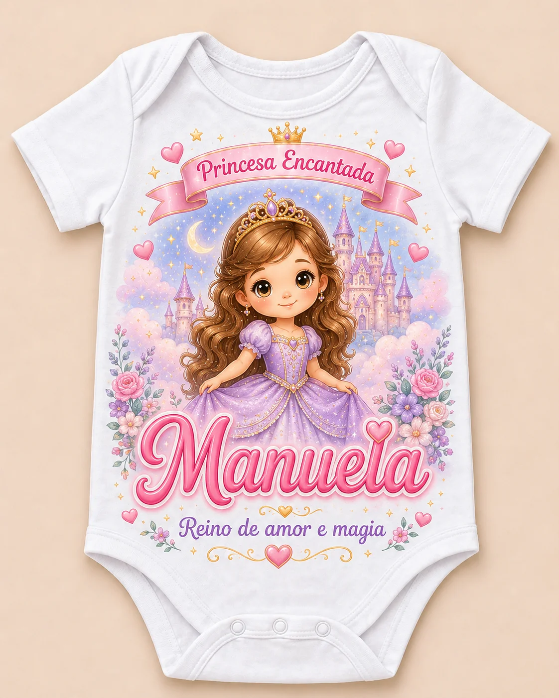 Estampa Princesas Encantadas bebê